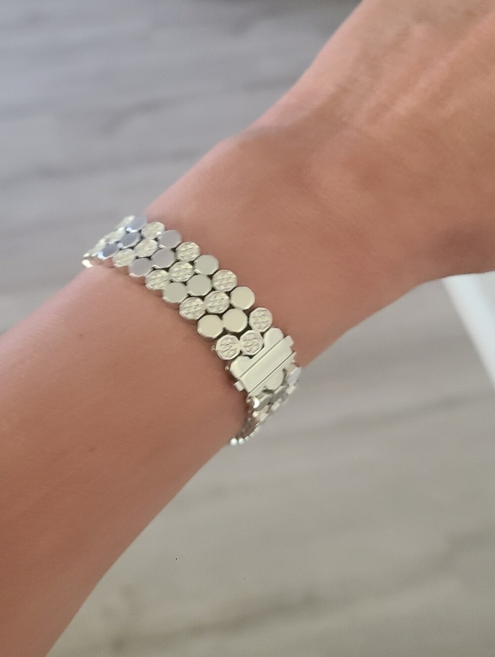 Very Rare Swarovski Lake Of Shimmer Silver Toned Bracelet-Excellent Condition